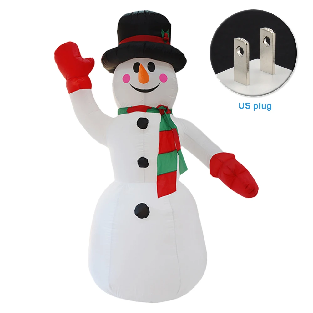 2.4 M Kids Inflatable Snowman Courtyard Holiday Home Props Christmas Decoration Outdoor Portable Winter Toy Party Figure