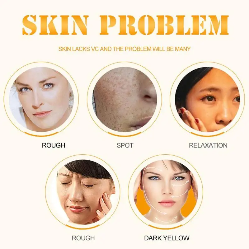 Aichun Vitamin C Serum Whitening Fade Spots Remove Freckle Brighten Liquid Moisturizer Firming Repairing Acne Anti-Aging Essence Aichun Vitamin C Serum Whitening Fade Spots Remove Freckle Brighten Liquid Moisturizer Firming Repairing Acne Anti-Aging Essence