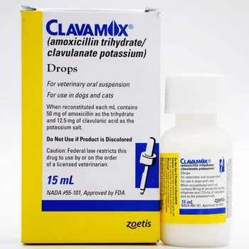 

Clavamox drops for Dogs & Cats 15ml