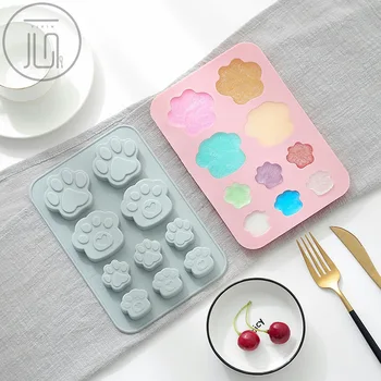 

Puppy Footprint Silicone Cake Mold Chocolate fondant mould 10 even cat claw molds 3d silicone molds fondant