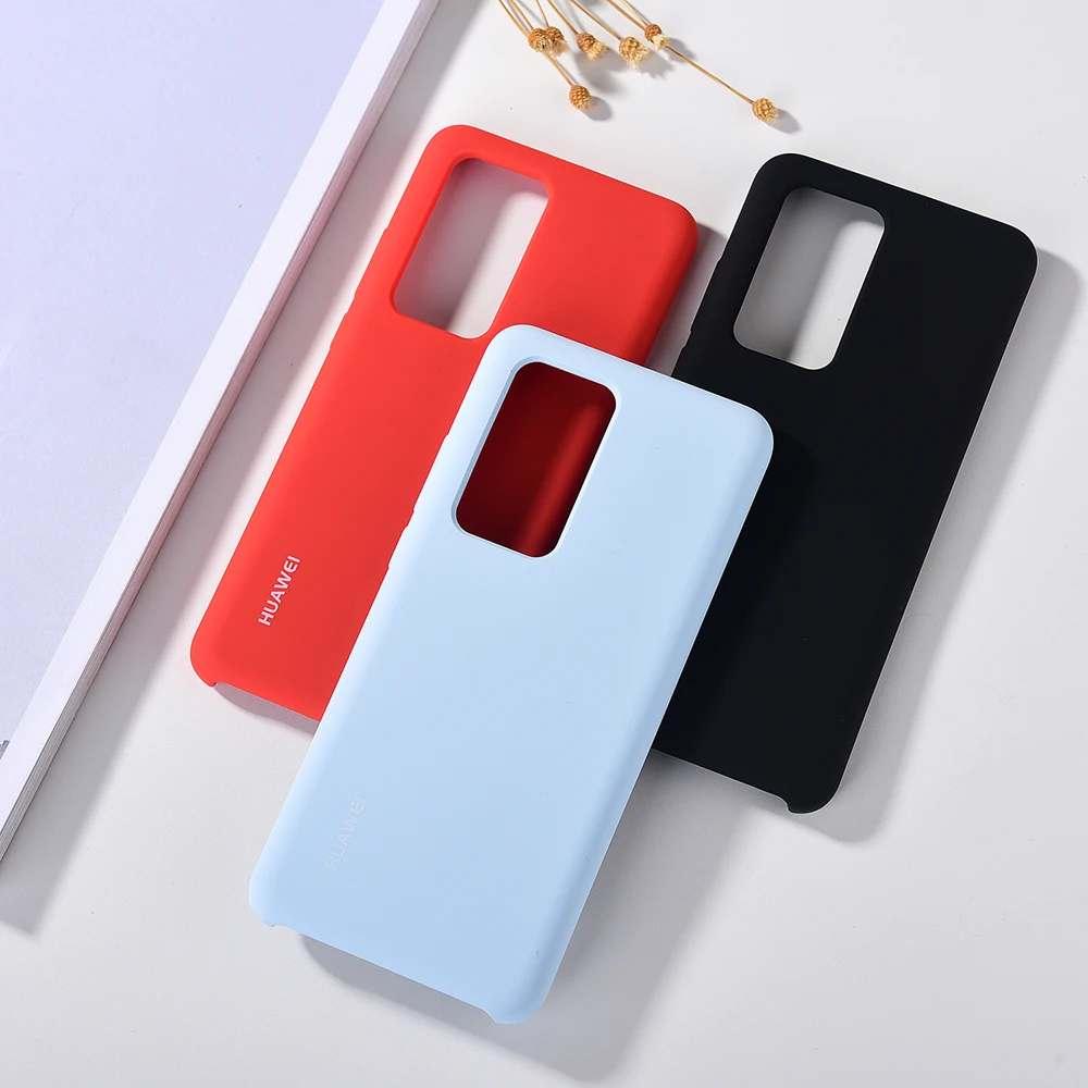 cute phone cases huawei Chính Thức Huawei P40 Pro Silicone Lỏng Trường Hợp Ban Đầu Mềm Mượt Cảm Ứng Bảo Vệ Lưng Cho P40 P 40 Pro Điện Thoại nhà Ở Vỏ Huawei dustproof case