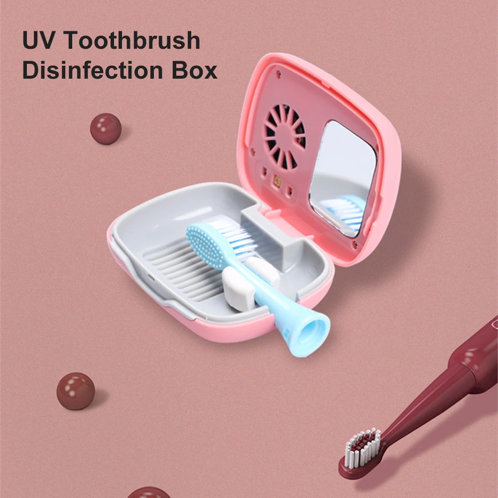 Toothbrush Sterilizer UV Turbofan Rechargeable Mini Fast Drying Storage Box Brush Holder