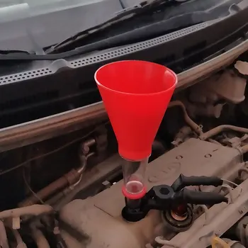 

Car Engine Oil Funnel Kit Universal Spillproof Oil Filter Tool Set Adjustable Priming Filling Funnel Oil Charging System Device