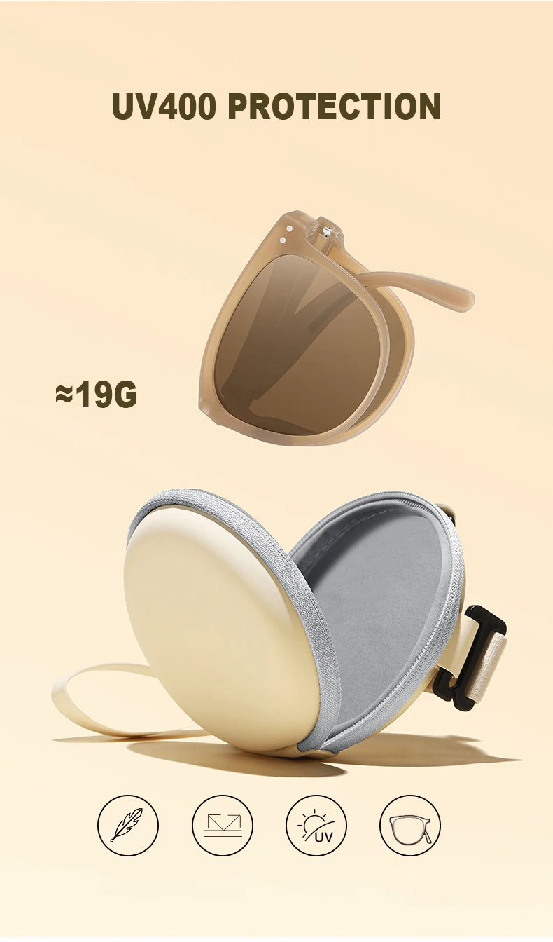 fashion sunglasses Sunglasses Women Folding Air Cushion TR90 UV400 Protection Polarized Glasses With Case Fashion Square Vintage Men Eyewear 001 guess sunglasses