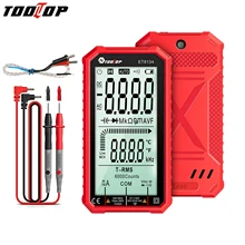 TOOLTOP ET8134 Digital Multimeter 4.7In LCD DC/AC Current Voltage Measurement Capacitance Resistance Measuring Meter NCV Tester