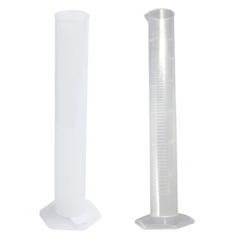 

250ml Clear White Plastic Liquid Measurement Graduated Cylinder For Lab Set & Chemistry Set Measuring Tool Plastic Graduated Cyl
