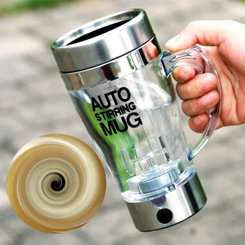

New Self Stirring Mug Lazy Electric Stainless Steel Coffee Tea Cup with Lid Self Mixing Cup Auto Magnetic Stirring Coffee Mug