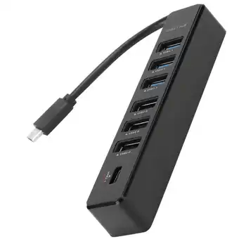 

USB 3.1 Hub Adapter Type-C Hub Docking Station Fast Transfer Splitter 7-Port 5Gbps USB Extention Data Transfer for Laptop Tablet