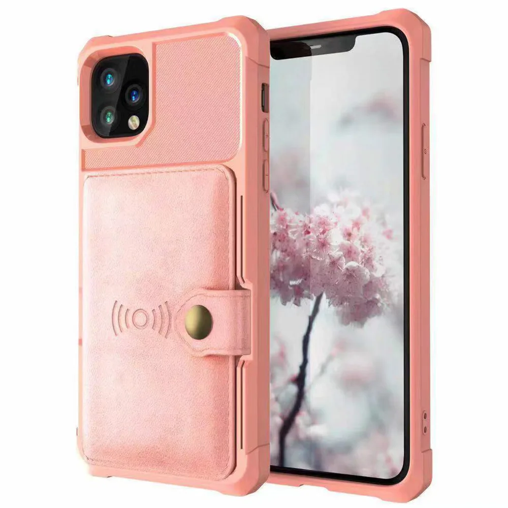 Rose gold Роскошный чехол-бумажник из искусственной кожи для iPhone 11 Pro Max 6, 6s, 7, 8 Plus, X, XS, XR, XS MAX, чехол, s, кошелек, откидная крышка, с пряжкой, для телефона, Fundas - Цвет: Rose gold