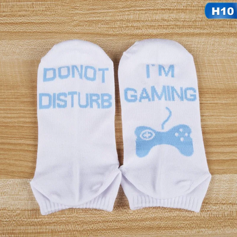 Новые хлопковые носки с надписью «I'm Gaming»; забавные игровые носки для мужчин и женщин; отличный подарок для любителей игр; носки в стиле Харадзюку