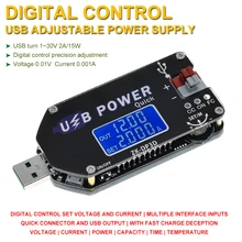 CNC USB TYPE-C convertisseur CC CC CC CV 1-30V 2A 15W Module d'alimentation réglable alimentation régulée QC2.0 3.0 AFC