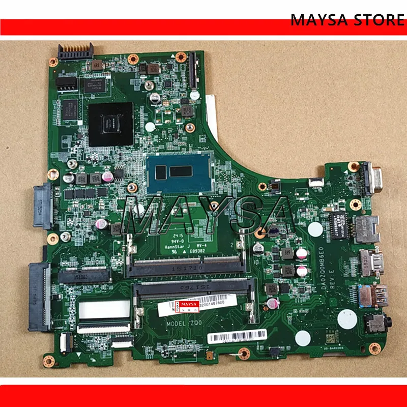 DA0ZQ0MB6E0 материнская плата с i3-CPU GT840M для Acer aspire E5-471 E5-471G V3-472P лаптоп | Компьютеры и
