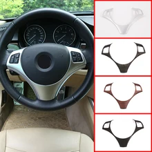 5 стилей ABS Автомобильный руль декоративная рамка для BMW E87 1 серии 2004-2011 BMW E90 3 серии 2005-2012 автомобильные аксессуары