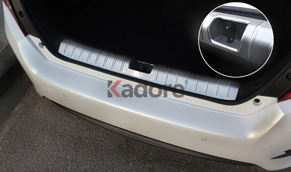 ステンレス鋼リアトランクバンパーカバートリムホンダシビック16 17 18セダンテール敷居プレートガード車スタイリング Chromium Styling Aliexpress