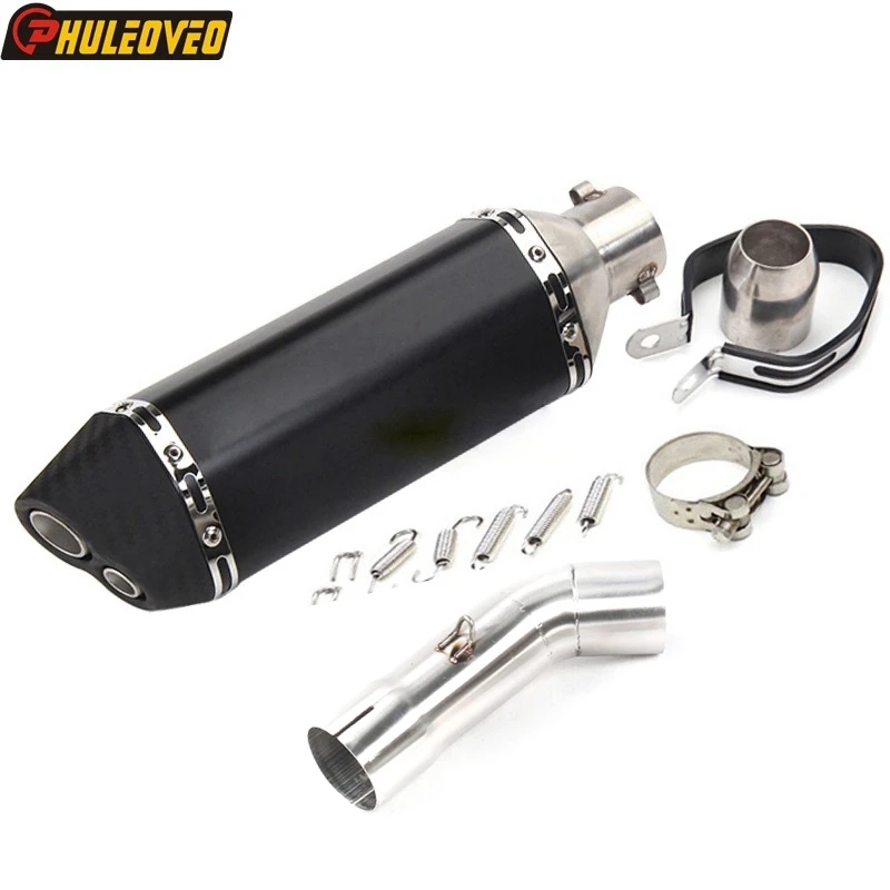 

ID:53mm for Yamaha FZ8 FZ8 Fazer 2010-2015 Motorcycle Exhaust Muffler Link Pipe Escape Moto Muffler Connect Pipe for FZ8 Motos