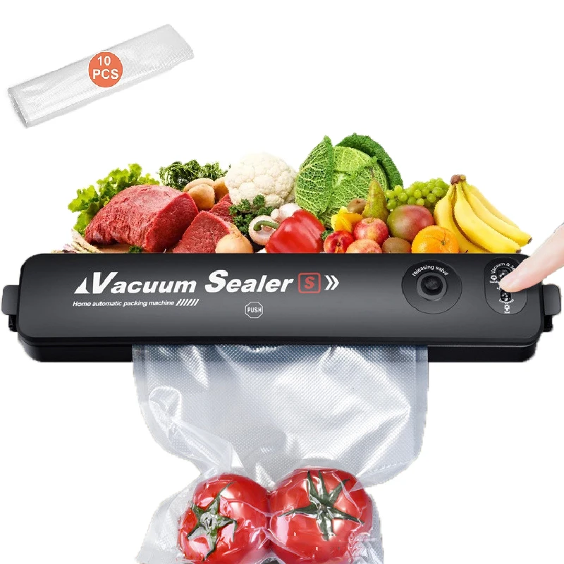 Electric Vacuum Sealer Sealing Machine Commercial Household Automatic Air With Free 10 Bags Kitchen | Бытовая техника