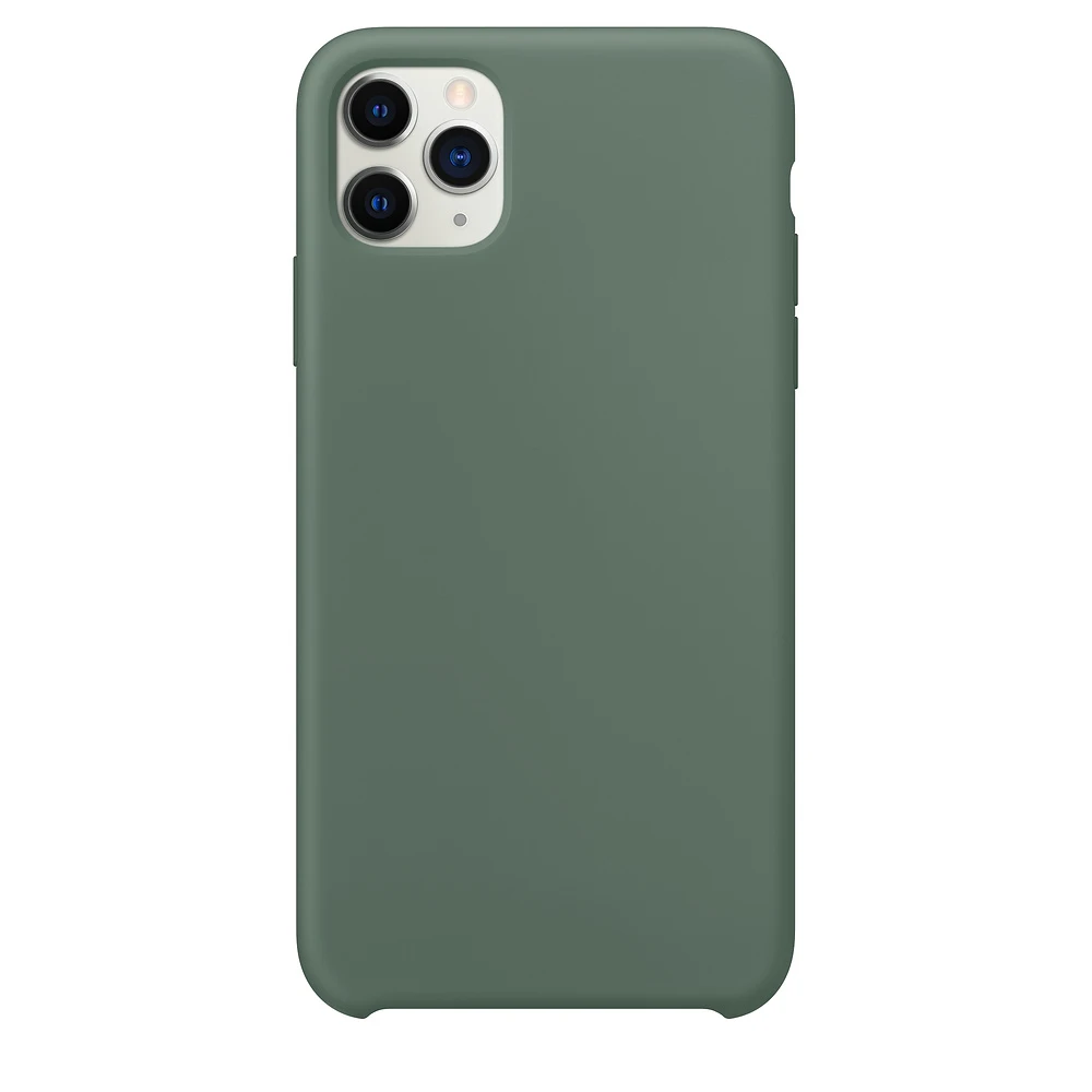 Pine Green Роскошный официальный силиконовый чехол для телефона с логотипом для Apple iPhone 7 8 6 s 6S Plus чехол для iPhone XR X XS 11 Pro Max получехол iPhone 6Plus 6sPlus 7Plus 8Plus XSMAX 11ProMax 11Pro LOGO - Цвет: Pine Green