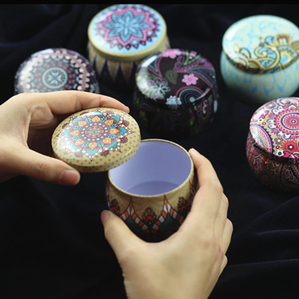 Candle making kit 12/6/3PCS Candy Jars DIY Candle Tin Cans Making kit Holder Storage Case Dry Storage Spices Festive Party Supplies and Sweets