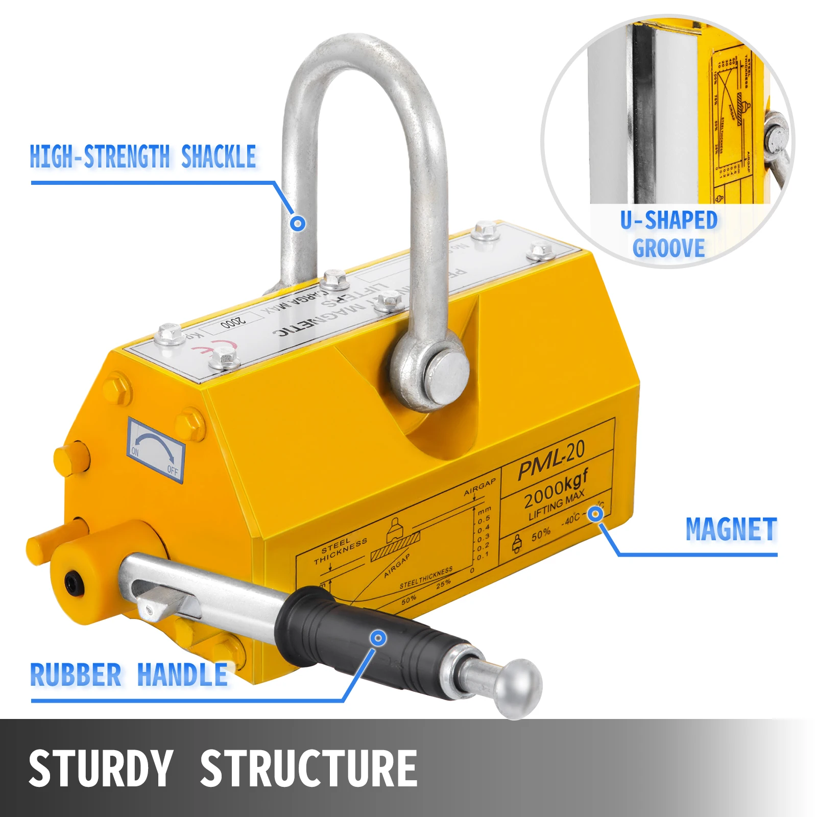 Heavy-Duty Neodymium Lifting Magnet