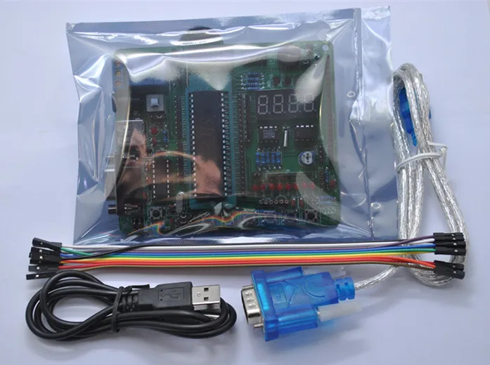 E01 STC12 макетная плата STC12LE STC12C5A60S2 с AD двойной последовательный порт обучения макетной платы