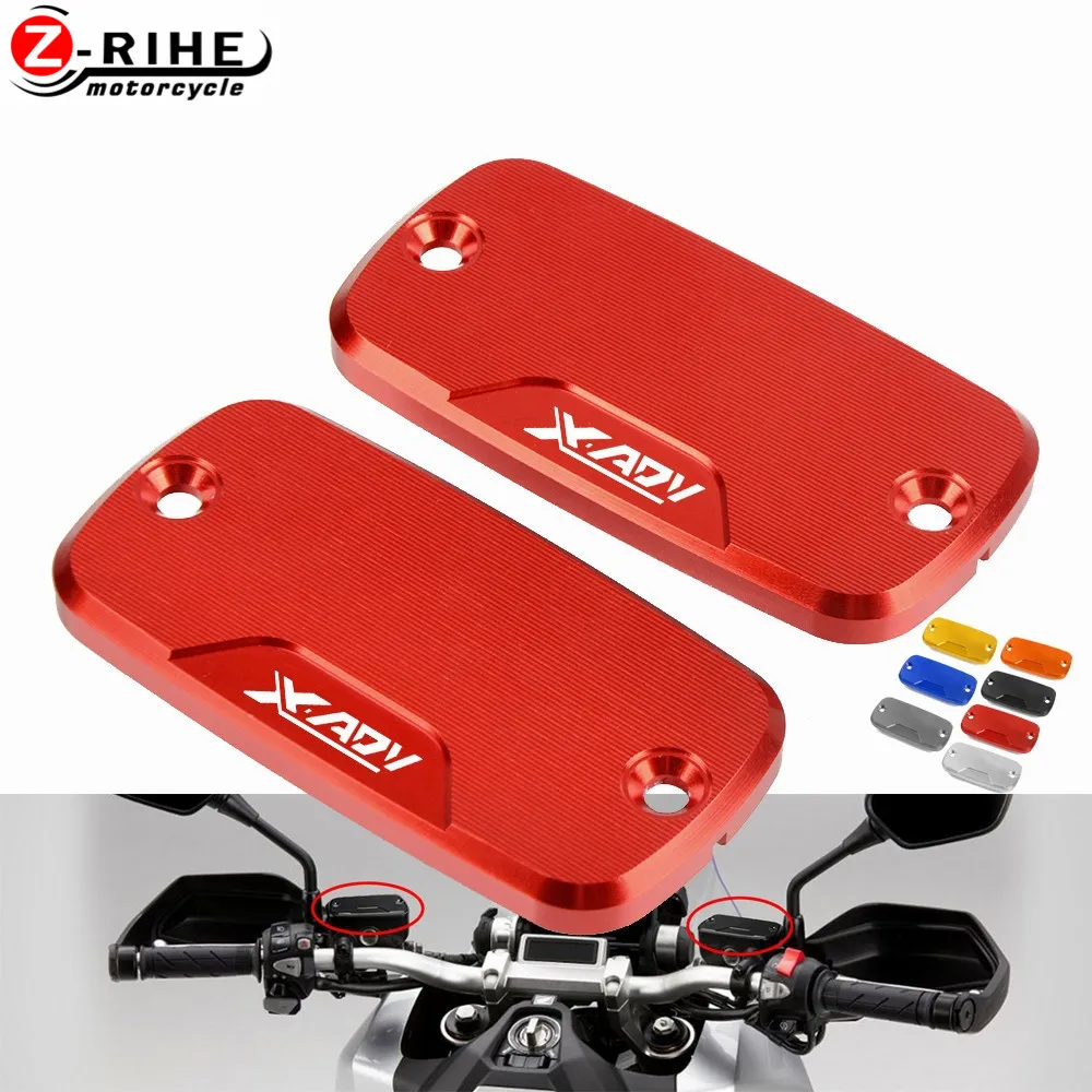 

For Honda XADV X-ADV 2019 1 Pair Motorcycle Accessories Fluid Tank Cap Power Moto Part Front Brake Reservoir CNC Aluminum Cover