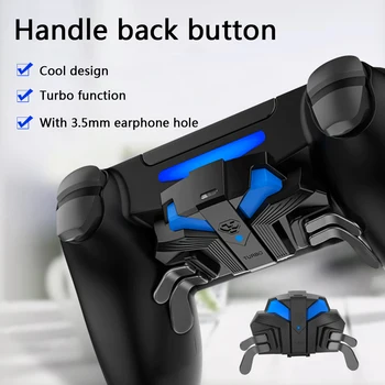 

Metal Gamepad Back Controller Extended Turbo Key Button Adapter with Mods Elite Paddles for Sony PS4