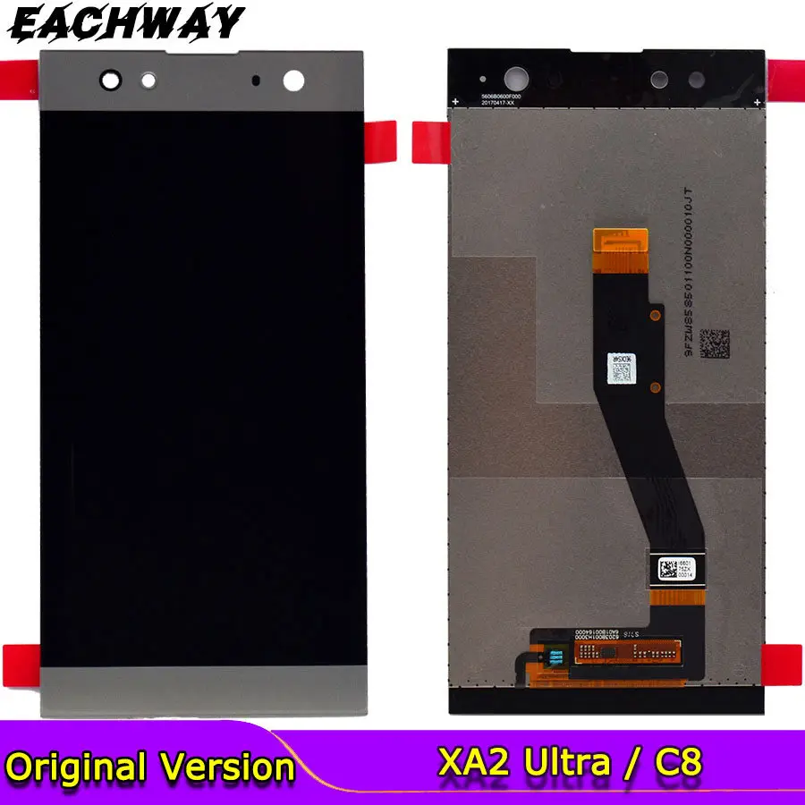 Без битых пикселей 6 0 &quotдля Sony Xperia XA2 Ultra LCD C8 дисплей сенсорный экран дигитайзер