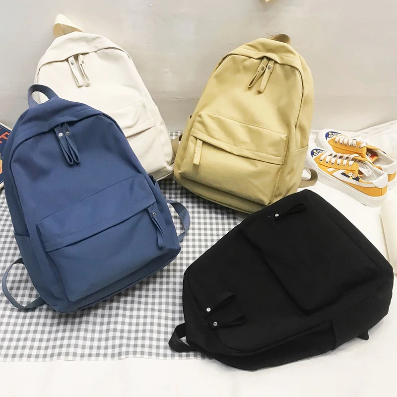 Mochila antirrobo de nailon para mujer, morral escolar antirrobo para ordenador portátil, 2021