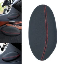 Универсальное автомобильное сиденье, подушка для ног, подушка для поддержки ног, Кожаная подушка для ног, наколенник, подушка для поддержки бедра, внутренние автомобильные аксессуары, мягкие