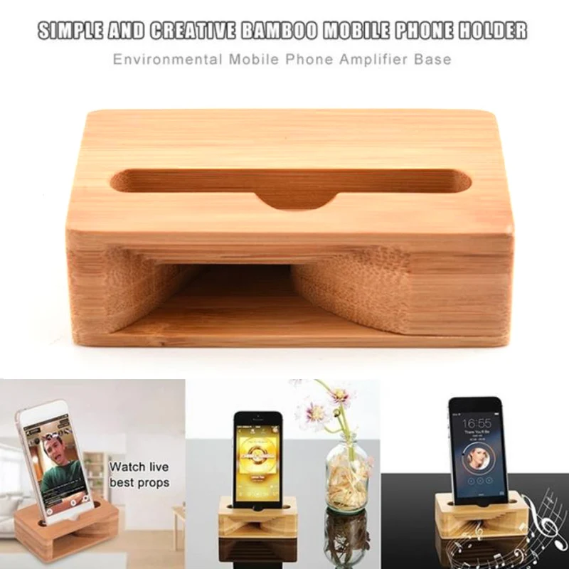 Mobile Phone Bamboo Loudspeaker Bamboo Amplifiers Gadgets & Accessories New Arrivals