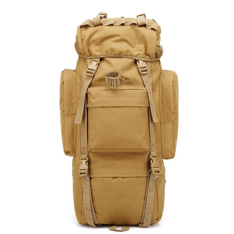 Military Army Camouflage Backpack 65L Tactical Trekking Rucksack Sport Bag Men Hiking Travel | Спорт и развлечения