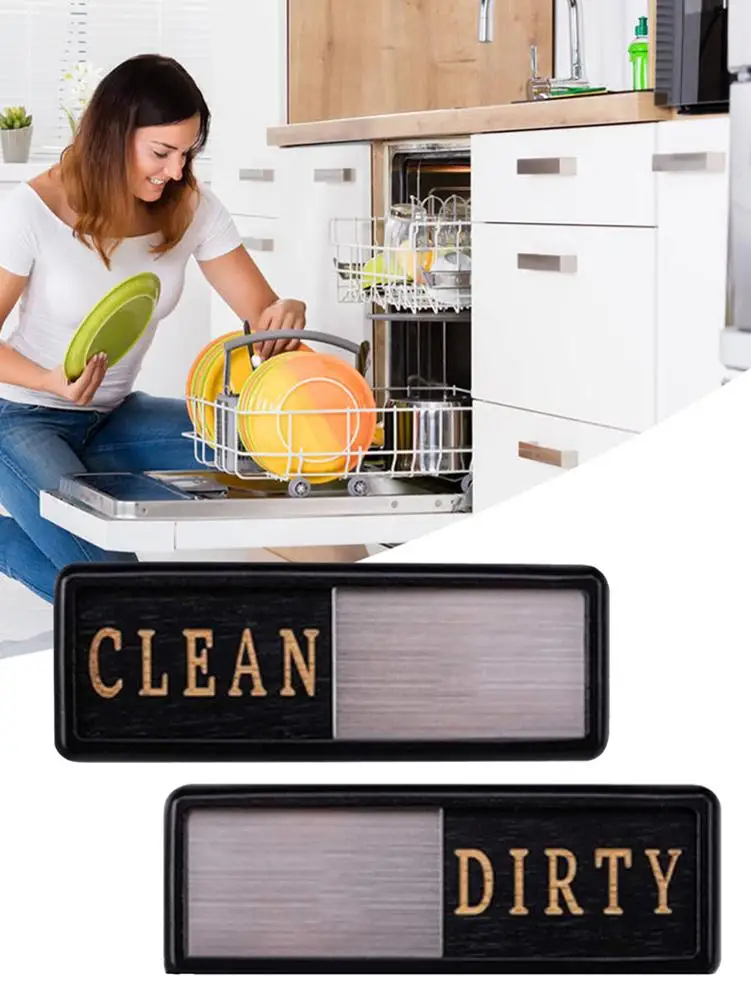 Signs Clean Dirty Dishwasher Sign for Dishwasher Machine Wall