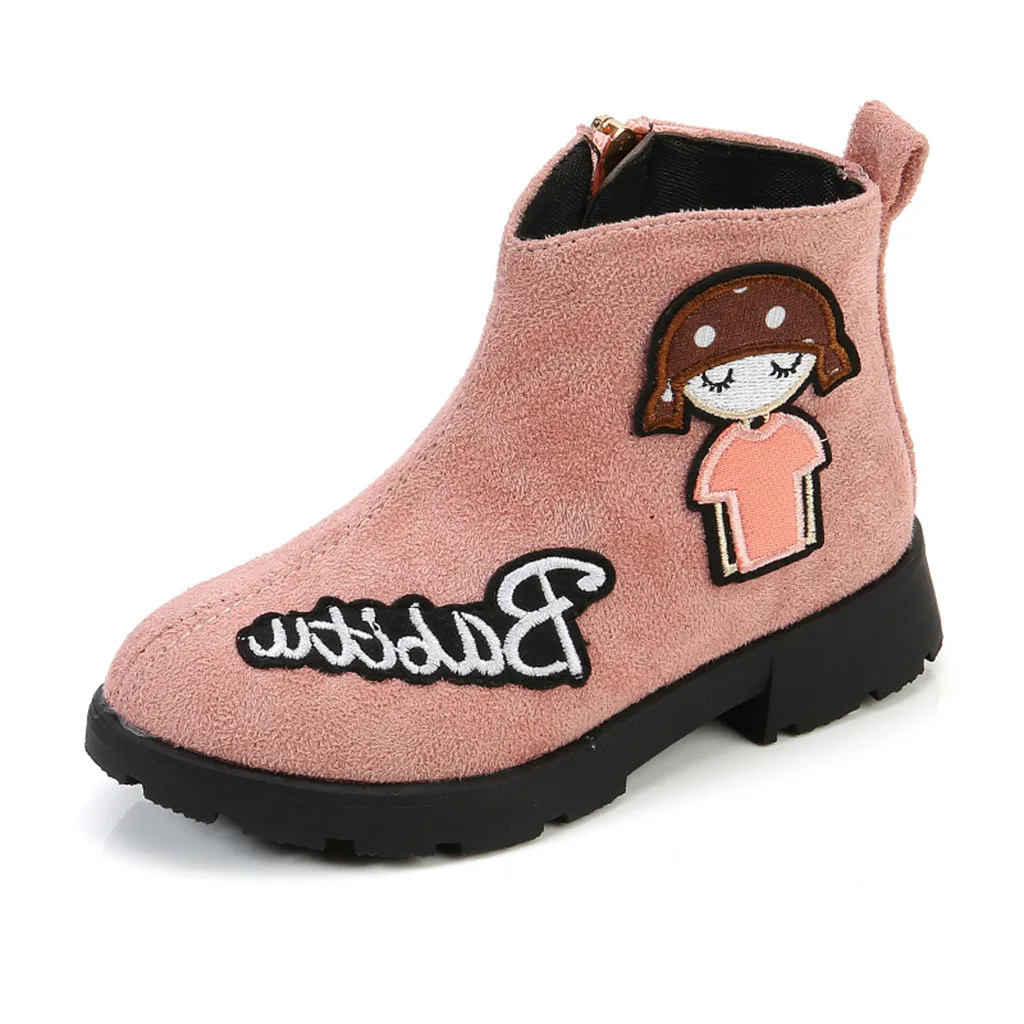 Fashion Cartoon girls boots for kids boots children boots winter shoes kids Letter kids winter shoes princess сапоги детские