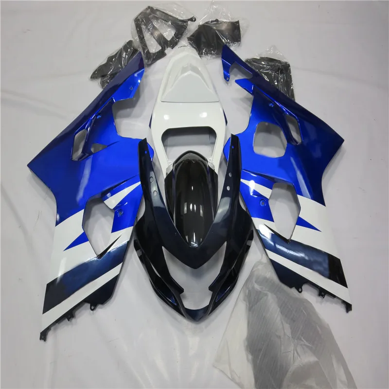 as picture shows ZXMT мотоциклетный кузов впрыска обтекателя комплект подходит для Suzuki GSX-R600 GSX-R750 2004 2005 ABS литой - Цвет: as picture shows