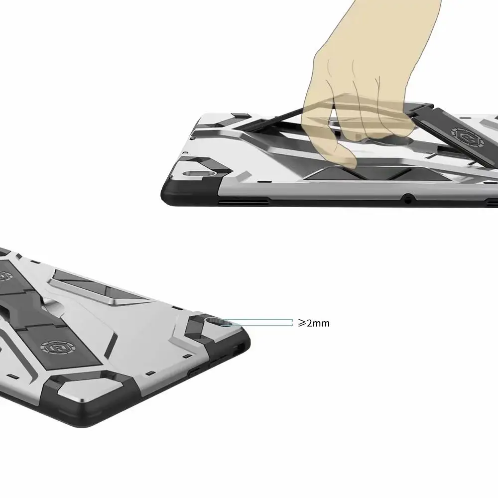 Сверхмощный ударопрочный чехол для планшета Для lenovo Tab E10 TB-X104F TB-X104L, 10,1 дюймов, чехол-подставка с ремешком на руку, Чехол+ пленка+ стилус
