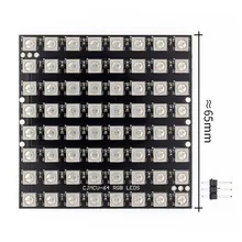 10 пары брюк для маленьких WS2812 светодиодный 5050 RGB 8x8 64 СВЕТОДИОДНЫЙ матричный