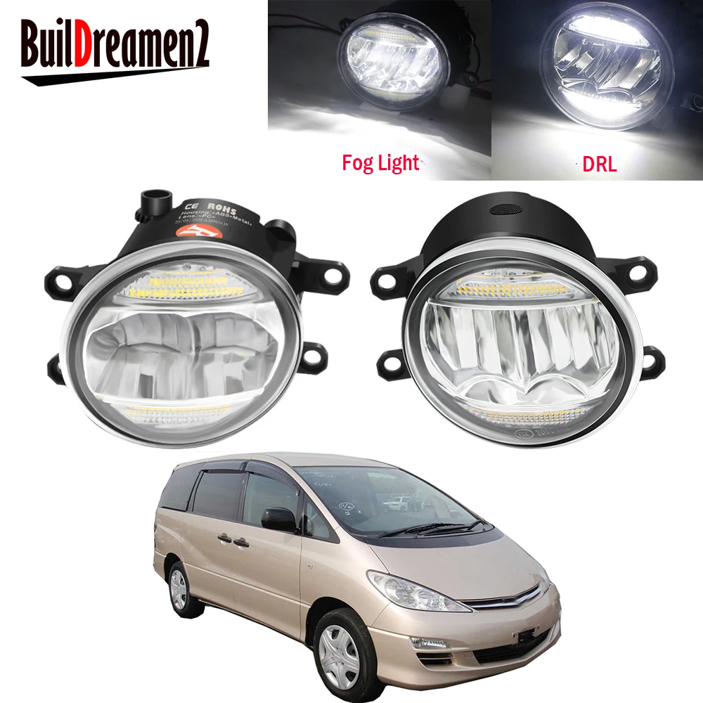 

2 х автомобилей правый + левый светодиодный туман светильник сборки LED DRL дневная ходовая лампа 30W 12V для Toyota Estima (MCR3 _, ACR3 _, CLR3 _ ) 2000-2006