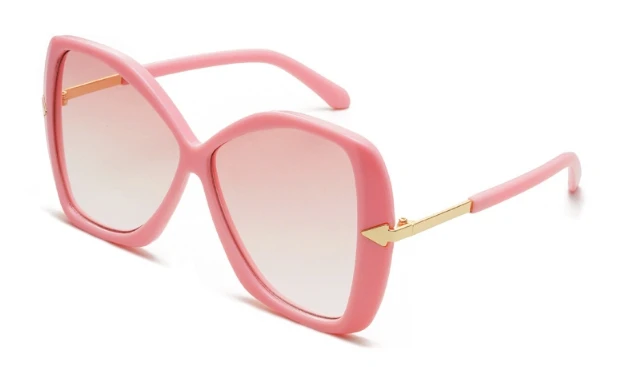 47097 солнцезащитные очки "кошачий глаз" в стиле ретро для мужчин и женщин UV400 - Цвет линз: gradual pink