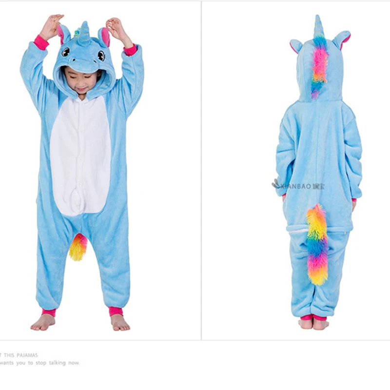 boys girls clothes winter unicorn pajamas kids new years eve clothes kids unicornio flannel panda unicorn 2-10 years old licorne