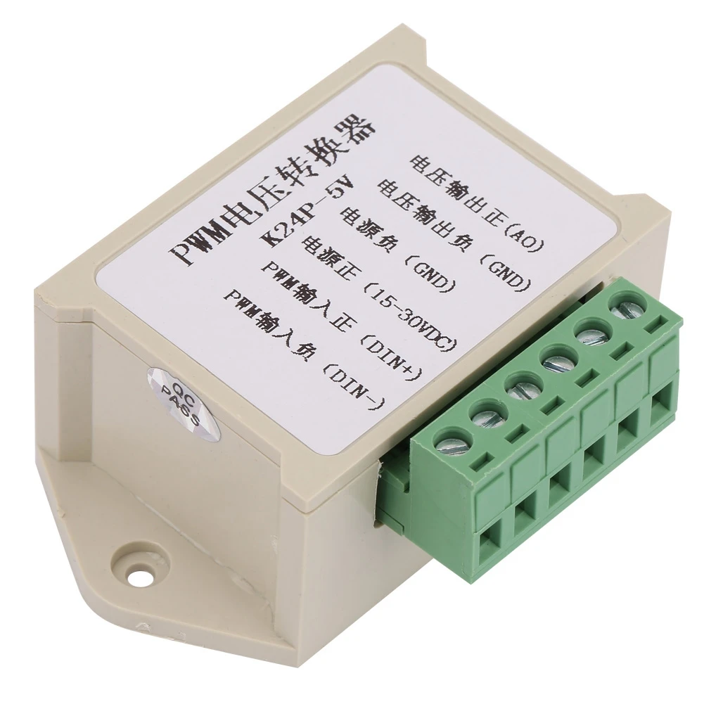 

1-3KHZ 24V PWM Signal to 0-5V Voltage Converter D/A Digital-Analog PLC Intustral Interface Analog Signal Tool