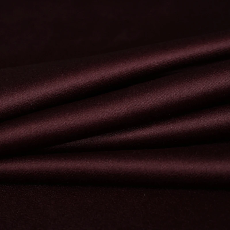 Quality 155CM Wide 750G/M Weight Dark Coffee Color Double-faced Water Wave Cashmere Wool Autumn and Winter Overcoat Fabric E1145