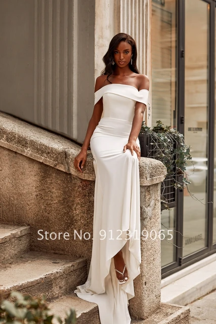 New Self Portrait Full length Off Shoulder White Dress