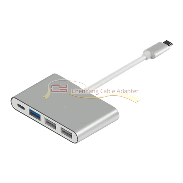 USB 3,1 USB-C, несколько 3 портов, концентратор с PD зарядкой питания для ПК, ноутбука, Chromebook и 1" Macbook