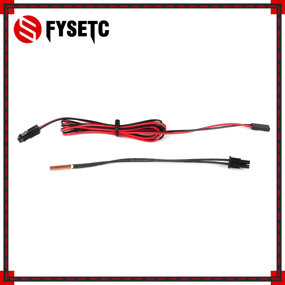 

3D Printer Parts Clone Mosquito Thermistor Temperature Sensor 450 Degrees 15mm Lenght With Extension Cable 1m Molex Connector