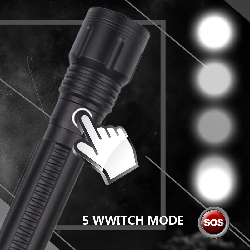 Фонарик светодиодный 18650 лм XHP70.2 CREE XHP50|Фонарики и осветительные приборы| |