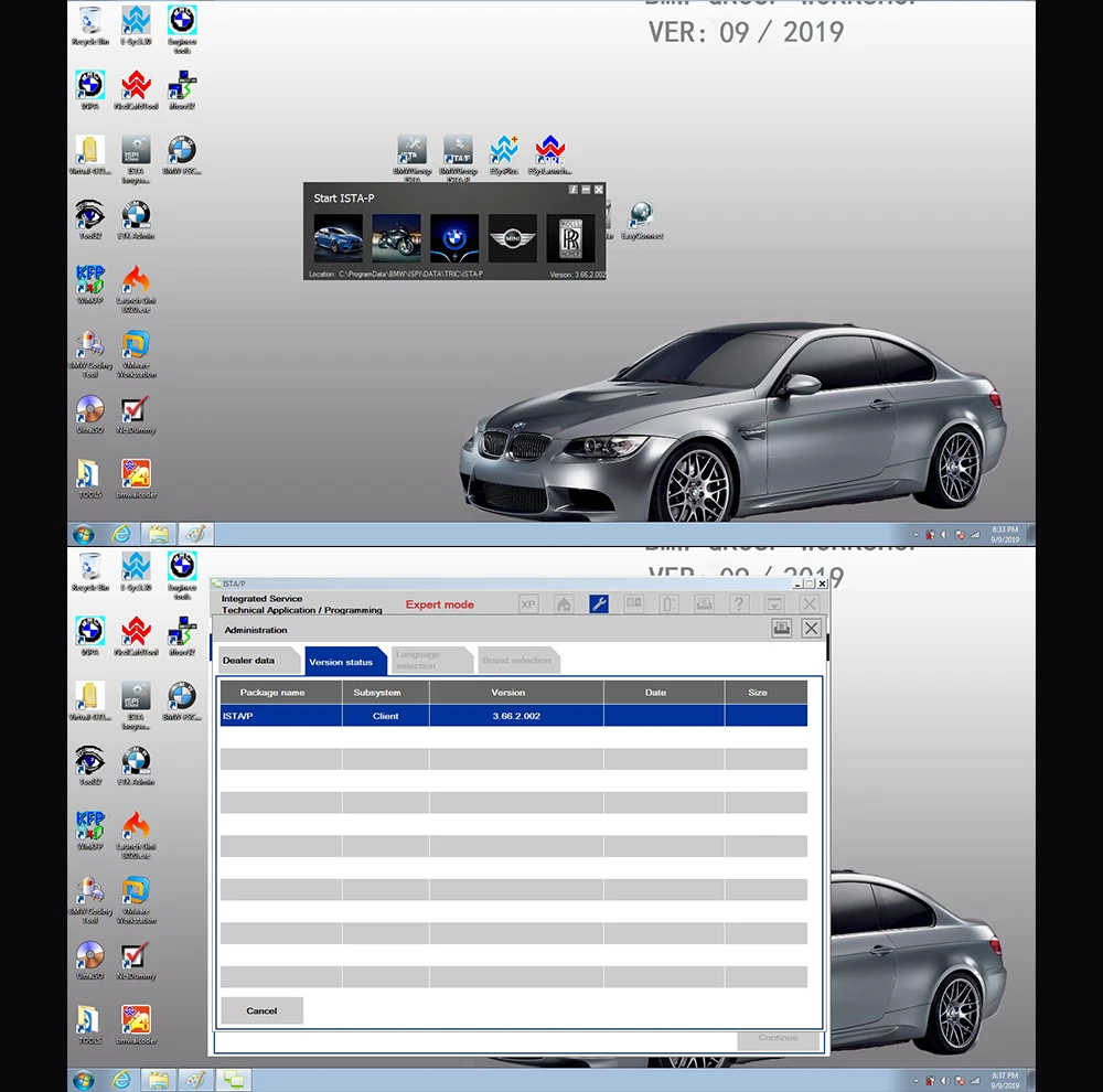 V2019.09 ISTA ICOM A2+ B+ C ICOM Next wifi диагностический и программный инструмент для автомобилей поддержка многоязычных