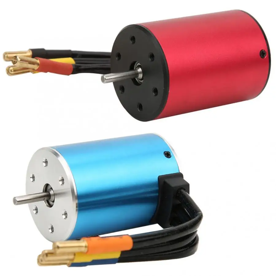 

Hot S3650 3900KV 900W 69A 4mm Gold-Plated Banana Plug RC Brushless Motor for 1/10 RC Car Spare Parts Hobby Toy Waterproof Sensor