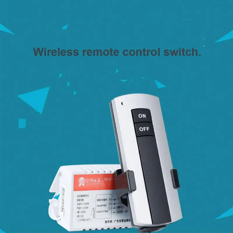  Receiver 1/2/3 Ways Remote Switch Wireless ON/OFF LED Ceiling Lamp 200V-240V Single Channel Light R - 32933698852