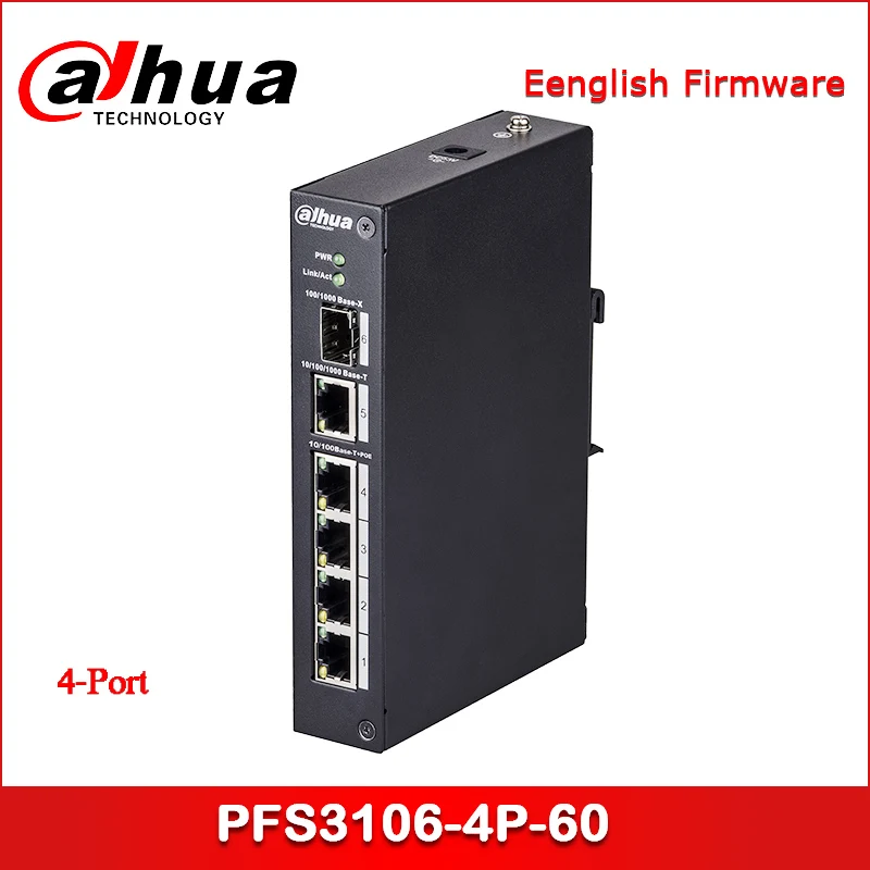 

Dahua PoE Switch PFS3106-4P-60 4-Port PoE Switch (Unmanaged)