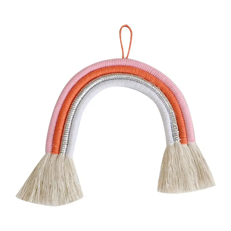 5 Baby Nursery Wall Decorative Hangings Children Room Rainbow Handmade Pendants P31B - Цвет: 5